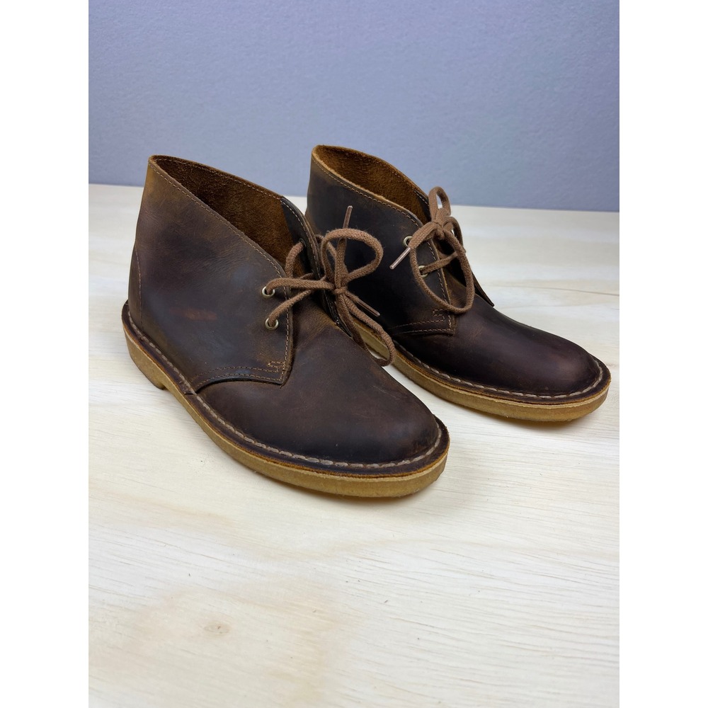 Clarks Originals Desert Boots Womens 6 Beeswax Leather Chukka Brown 26111499
